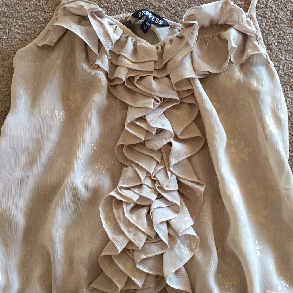NWT Express Ruffled Top - Picture 4 of 4